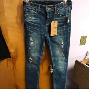 NWT Lucky Brand Ava Skinny Ankle Stitched Jean in South Lake Size 25/ Size 0